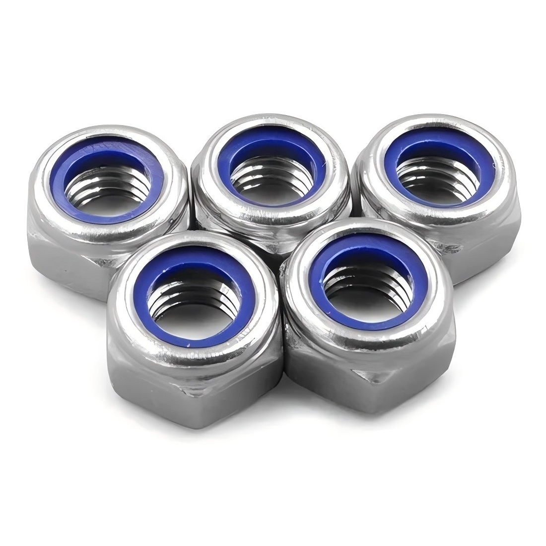 DIN 982 น็อตหนา hex torque กับ countersunk (Oval) ส่วนหัวแทรกแบบไม่มีโลหะ (รูปไข่)